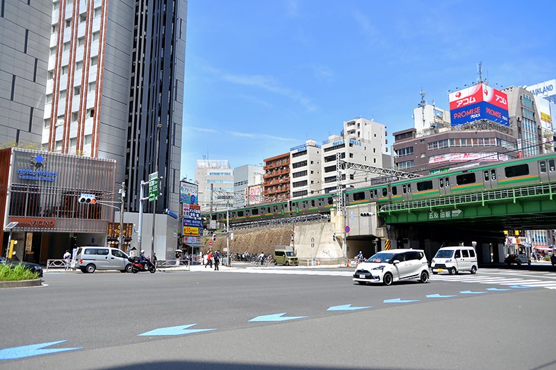 「五反田」駅駅前周辺の様子