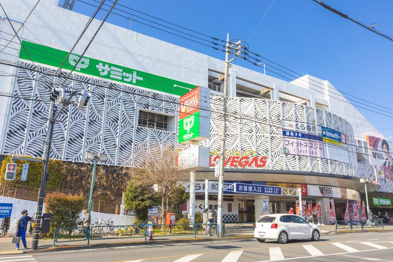 スーパーマーケットなどが集まる「恋ヶ窪ショッピングセンター」