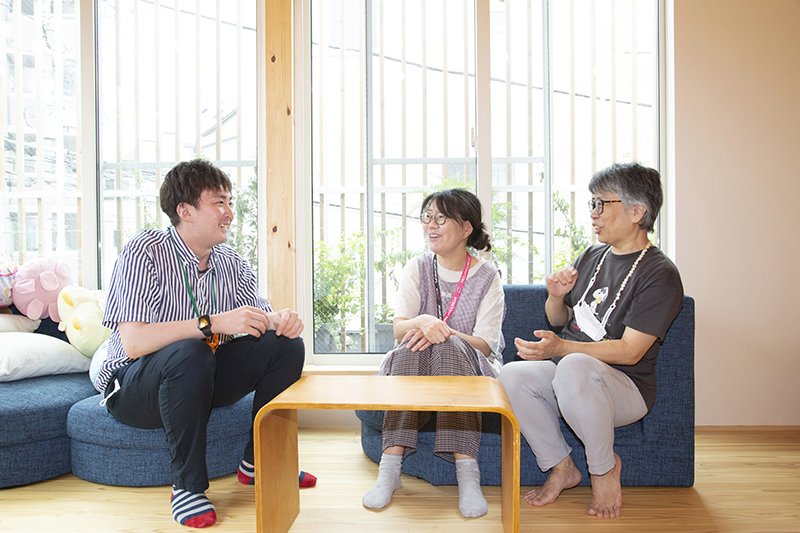 社会福祉協議会金谷さん、東京ソテリア岩澤さん、地域活動を代表して高嶋さんに話を伺う