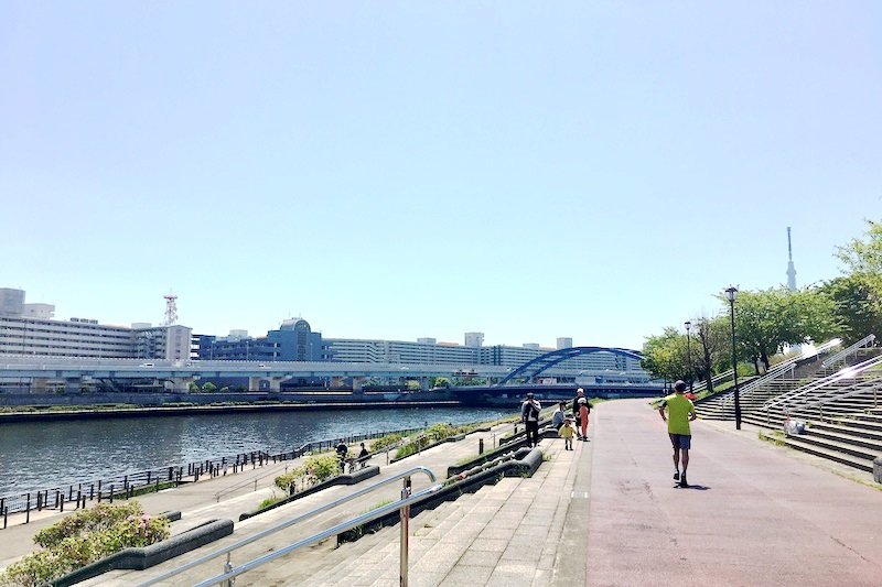 「汐入公園」の展望広場