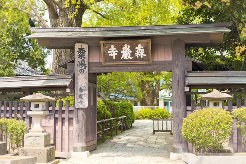 江戸時代は灸の名所としてにぎわった「浄光院 森厳寺」